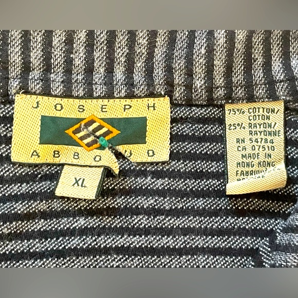 Joseph Abboud- Men’s - XL - black & gray stripes - Picture 6 of 7